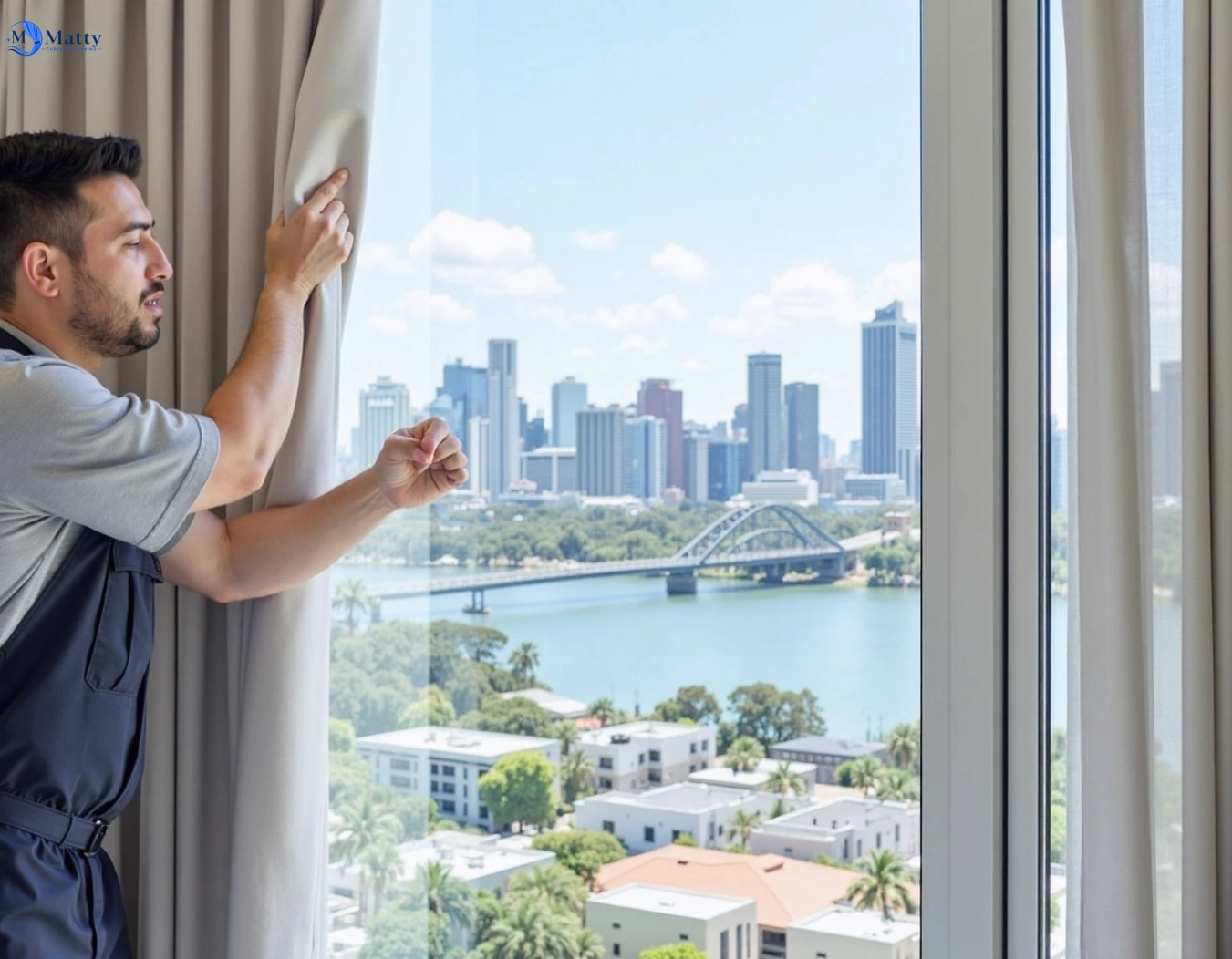 Professional curtain steam cleaning service highett-vic QLD by Matty Curtain Cleaning